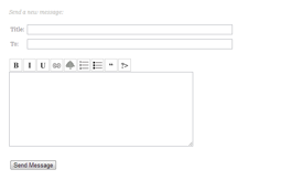 Composing a message.