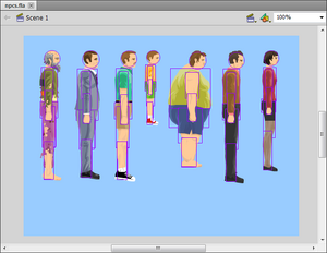 Editing NPCS in Flash CS5 5