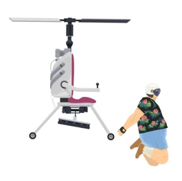 Helicopter Man ejecting.