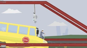 Crossing the bridge.