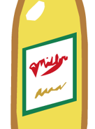 The yellow bottle, as seen here. The red text reads MILLER, referring to the Miller beer brand in America.
