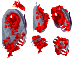 Segway Guy's torso and torso pieces.