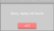 No replay found