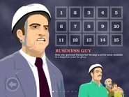 Business Guy's chapter with none of the levels completed.