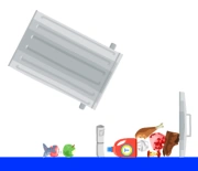 A trash can spilled open.