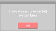 A pop up that appears when there was an error loading the levels/replays.