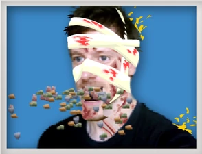 Jim puking after feeding him 3 times in a row.