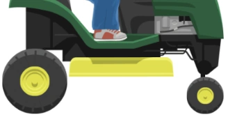 Lawnmower Man jumping (closer look at the wheels).