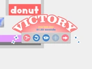 Finishing the level.