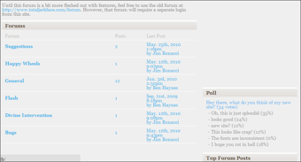 The forums, June 5th 2010.