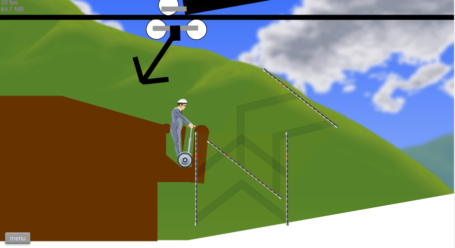 Level Snowy Mountain - Happy Wheels Game - Level Walkthrough