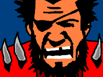 The red biker, the antagonist to Jim's animation "Where's My Bike?".