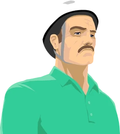 Irresponsible Dad as he appears in the mobile app version of the game.