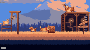 Completing the first puzzle.