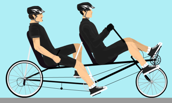 Tandem Recumbent Bike by GHAIS.