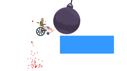 Happy Wheels wrecking ball in action