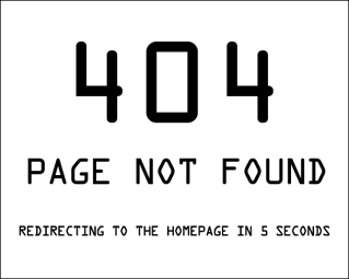 The current 404 page, which no longer features The Simpsons character Frank Grimes.