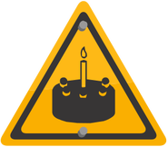 The unused cake sign.