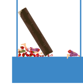 A log crushing Wheelchair Guy, but not breaking.