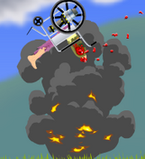 Jhkhkk.png (24 KB) Being hit by a landmine on Happy Green Hills.