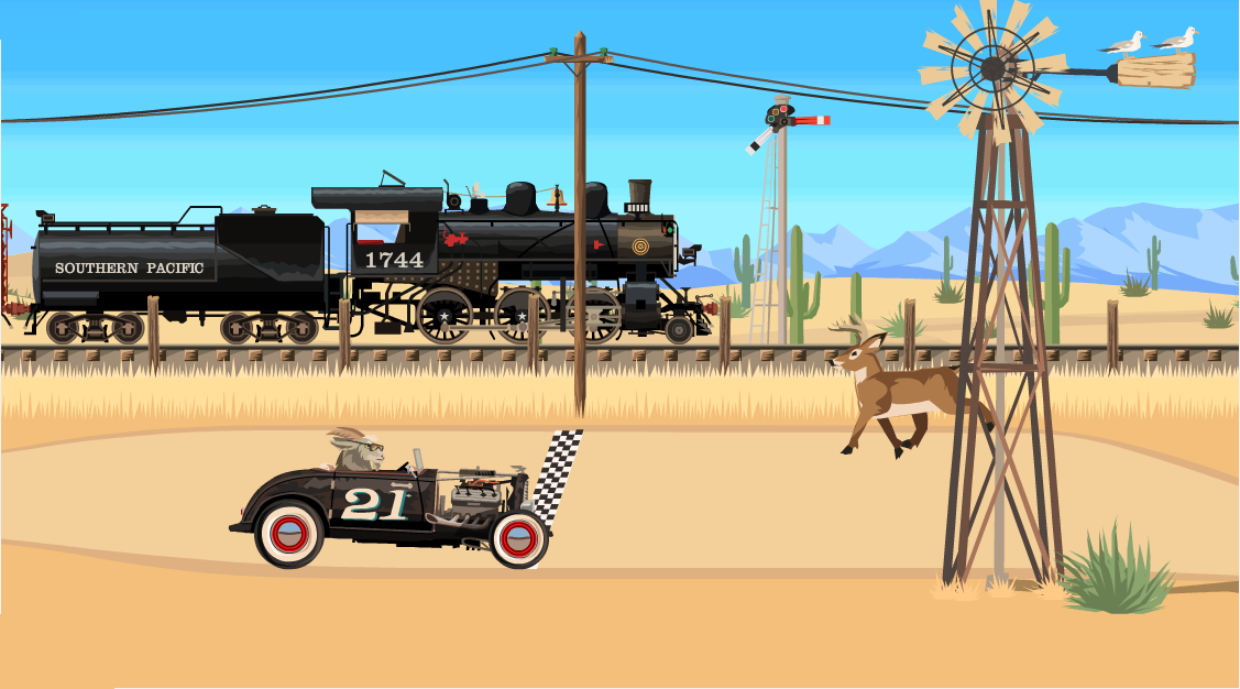 Happy Wheels - Steam Train 