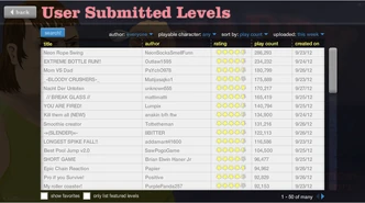 The old level browser.