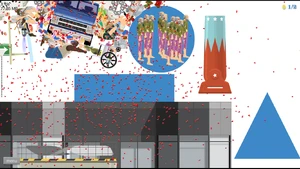 A level full of spammed objects