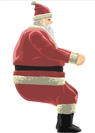 Santa with the "Hide vehicle" option enabled.