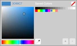The current color selector.