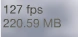 Notice how the FPS number is abnormally high.