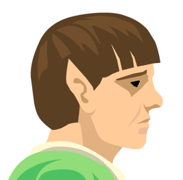 Close up shot of the Elf's head.