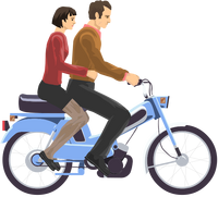 Moped Couple.svg