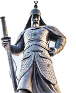 Admiral Yi statue in Sejongno, Gwanghwamun Plaza in Seoul, South Korea