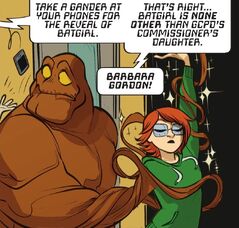 Clayface turns into Barbara Gordon