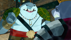 King Shark stands up to his father