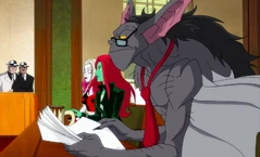 Man-Bat as Harley and Ivy's lawyer