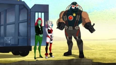 Bane presenting Harley and Ivy the pit