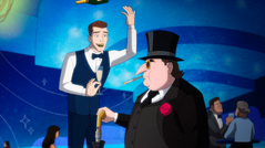 Clayface disguised as The Penguin's waiter