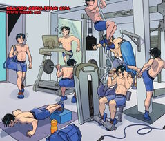 Nightwing at the gym
