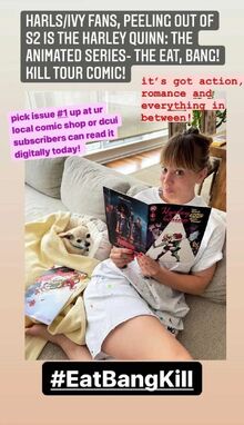 Kaley Cuoco supporting The Eat. Bang! Kill. Tour