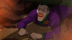 Joker is beaten by Harley