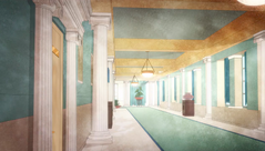 Themyscira resort corridor