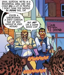 Gordon against Bud and Lou