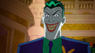 Joker smiles before killing Scarecrow