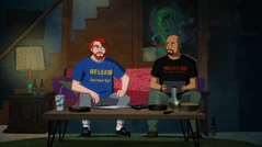 Caricature in the beginning of the episode