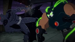 Bane breaking the Bat