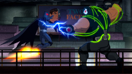 Bane fights Batman