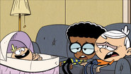 S1E14B Lincoln and Clyde flop on the couch