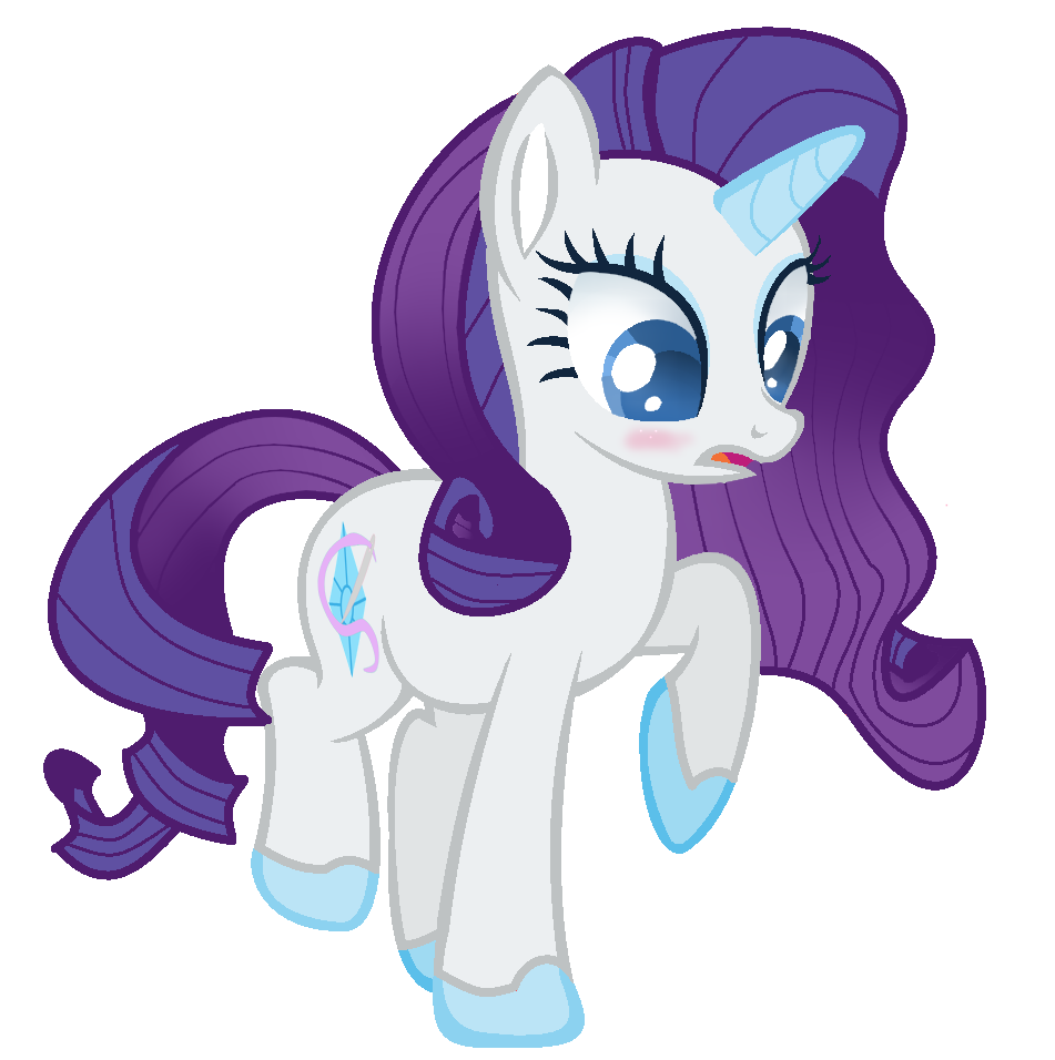 Rarity, white and purple unicorn My Little Pony png