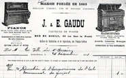 Facture Maison Gaudu 1901